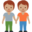 people holding hands, medium skin tone